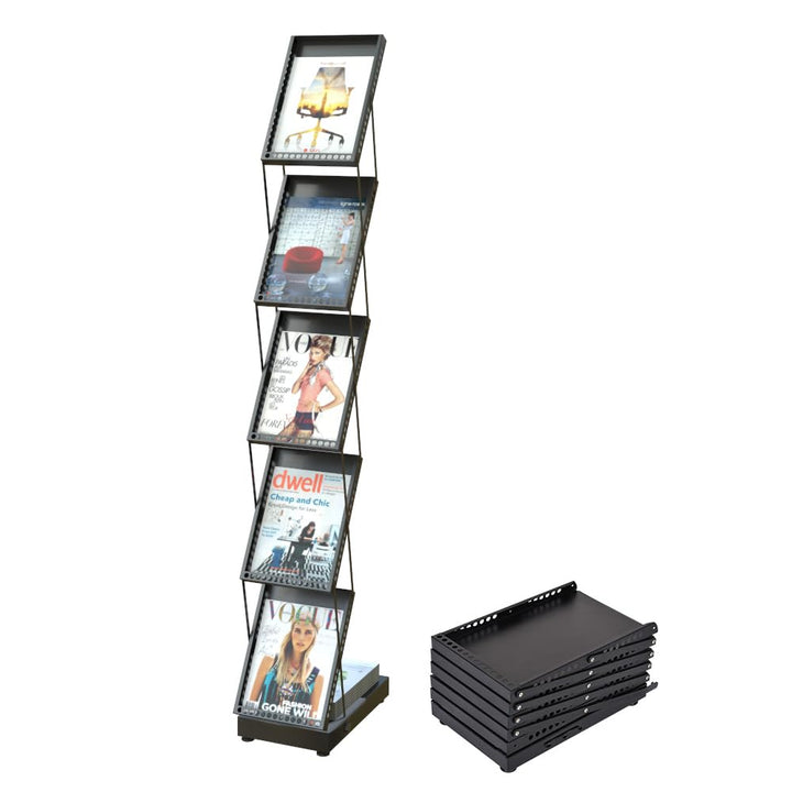 BLV 5 Schicht Faltbare prospektständer & prospekthalter Zeitschriftenständer Büroregale Katalog Lite