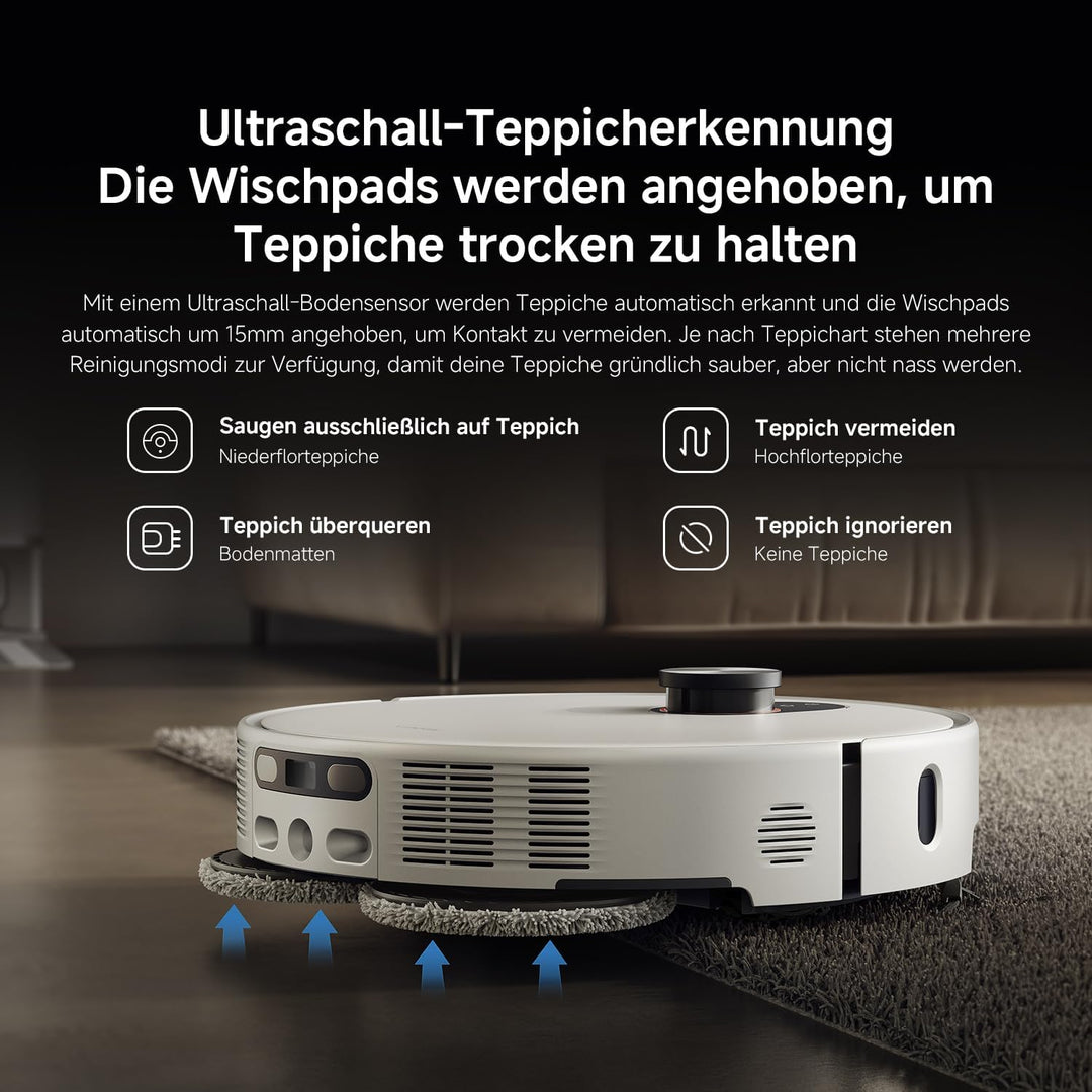 XIAOMI Robot Vacuum 5 Pro Saugroboter mit Wischfunktion, 20.000Pa, Ausfahrbarer Mopp &amp; Seitenbürste,