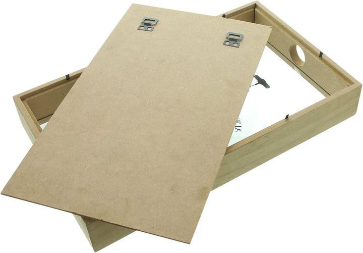 FRANK FLECHTWAREN Korkensammler Wein, MDF, Glas, 21 x 5 x 35 cm | MDF, Glas