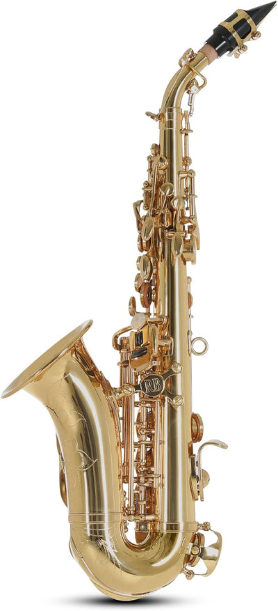 Roy Benson Bb Sopran Saxophon MODEL SG-302 gebogen lack., inkl. Etui, SG-302