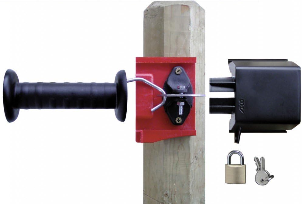 Kerbl 2 Stück Abschliessbares Torsystem GateLock Weidetor inkl. Vorhängeschloss 2 Schlüssel