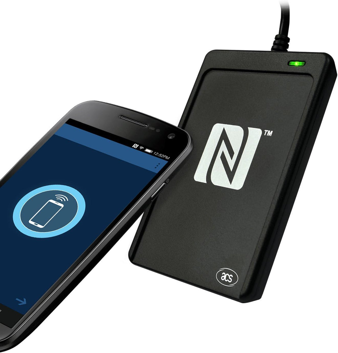 ACS ACR1252U-M1 USB Näherer NFC III Kartenleser NFC Tag Contactless Card Reader Writer, Schwarz (USB