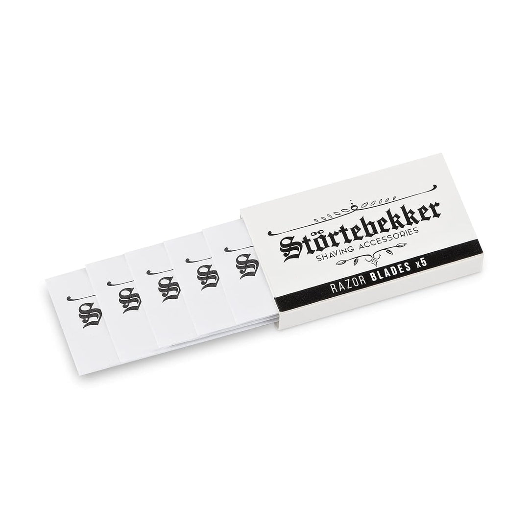Störtebekker® Premium - 100 scharfe Rasierklingen für Rasierhobel & Rasiermesser - aus schwedischem