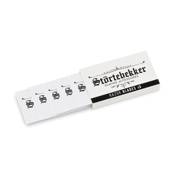 Störtebekker® Premium - 100 scharfe Rasierklingen für Rasierhobel & Rasiermesser - aus schwedischem