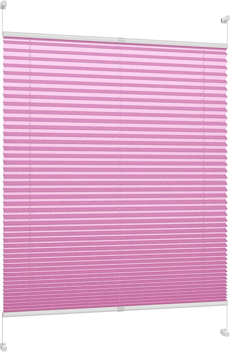 DecoProfi Plissee, Stoff, Flieder, 70 cm x 220 cm, 70 cm x 220 cm