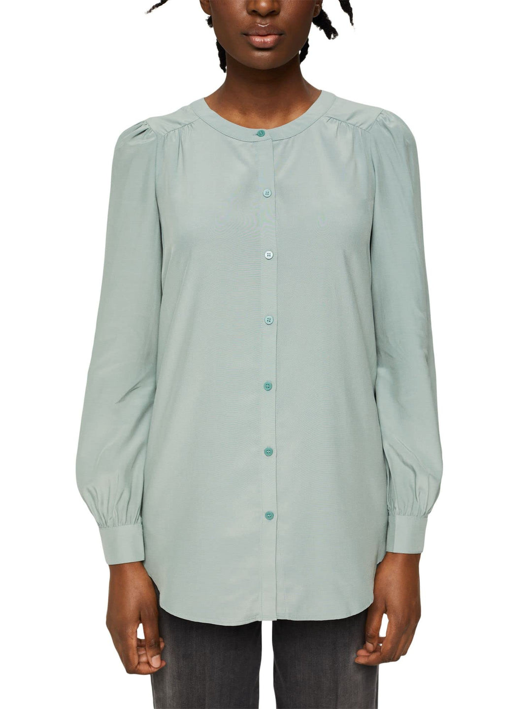 Esprit Damen Bluse 32 335/Dusty Green, 32 335/Dusty Green
