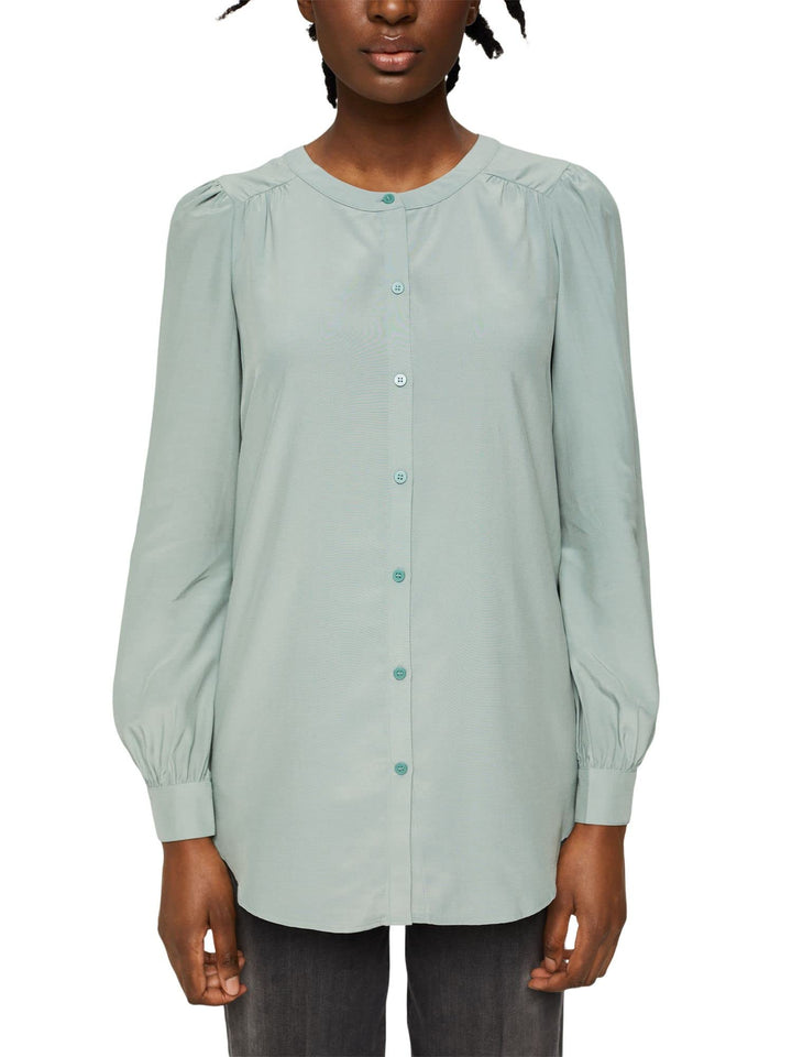 Esprit Damen Bluse 32 335/Dusty Green, 32 335/Dusty Green