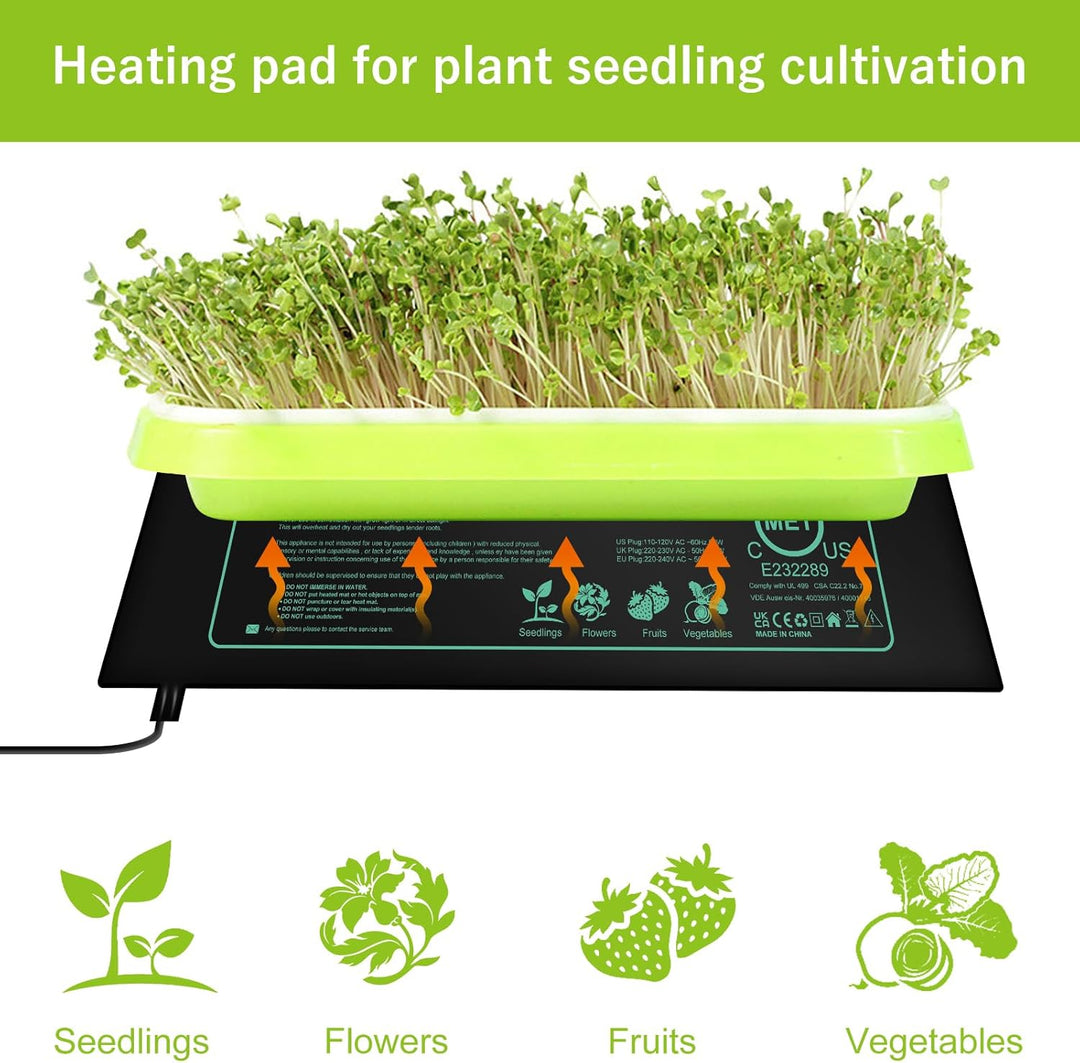 Heizmatte Pflanzen Mit Thermostat, Heizmatte Mit Thermostat, Digitales Heizmatte Gewächshaus, Zimmer
