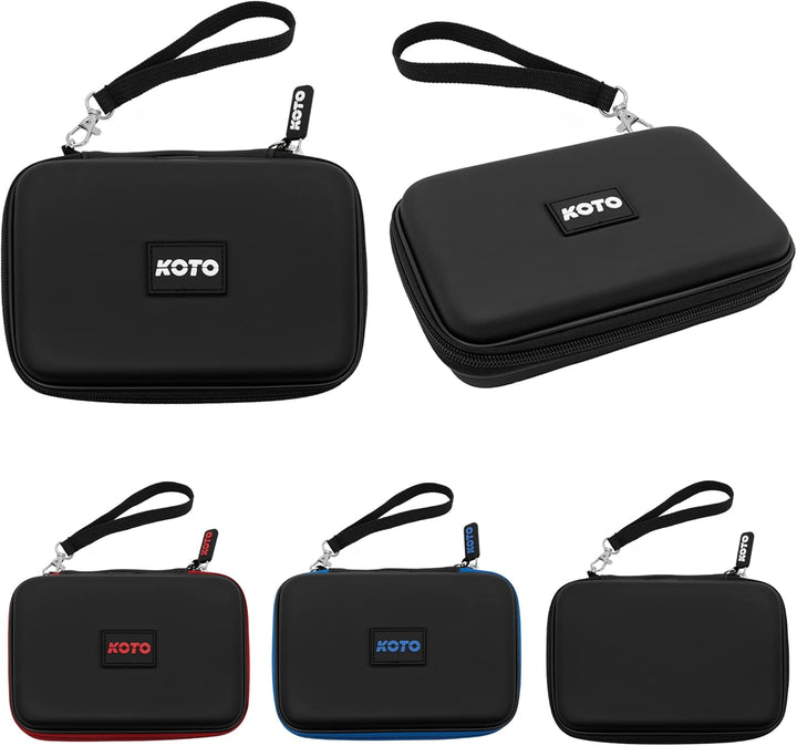 KOTO - Dartwallet Eva Medium Schwarz, Darttasche mit Reissverschluss, Dart Hülle, Dartkoffer, Darts