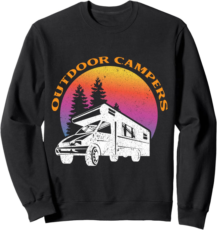 Outdoor-Camper Happy Camper Sweatshirt