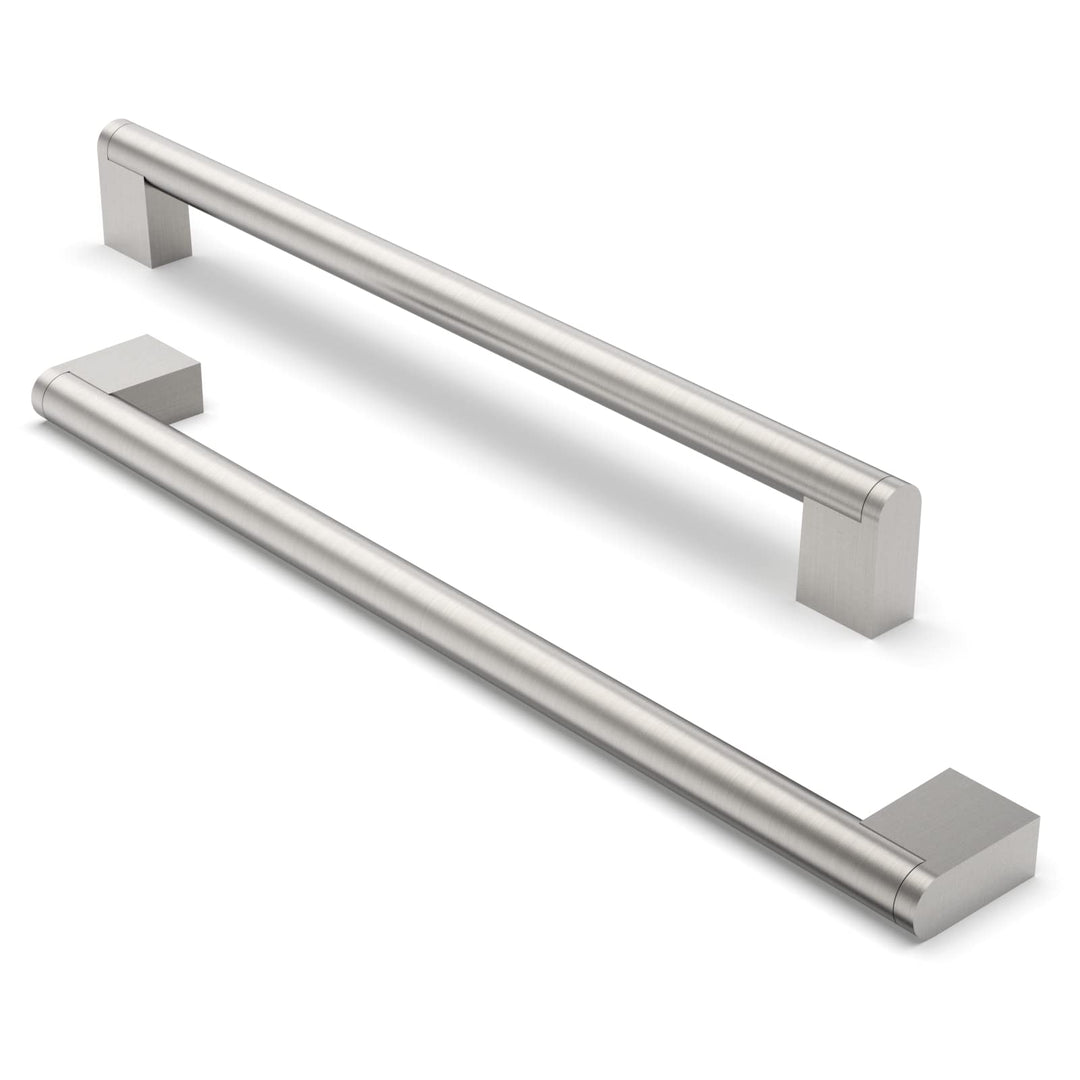 FURNIWARE 10 Stück Möbelgriffe, 256mm Bohrlochabstand Edelstahl Möbelgriffe Schrankgriffe Küche Kabi