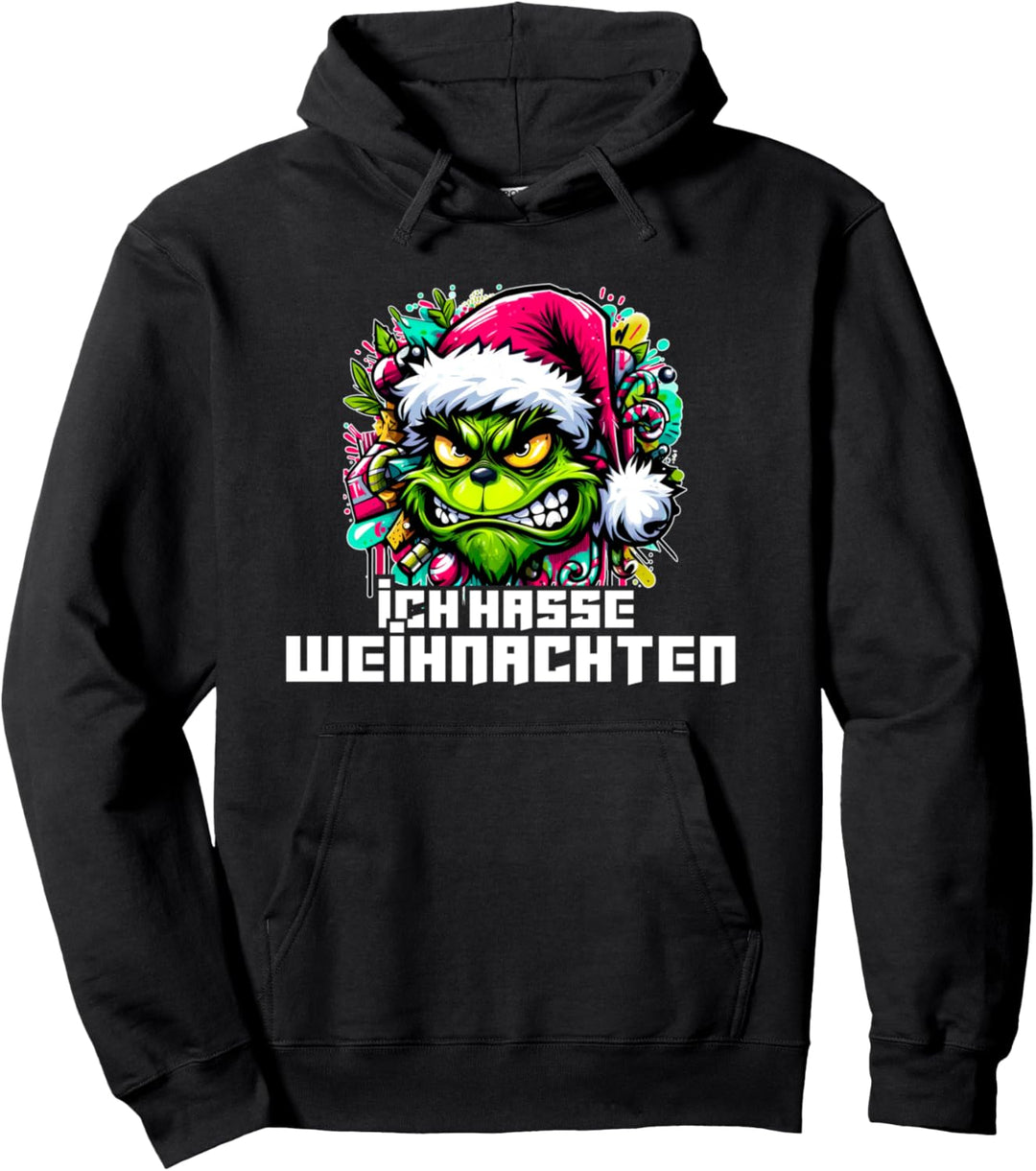 Weihnachts Oberteil - Geschenk ich hasse Weihnachten Pullover Hoodie
