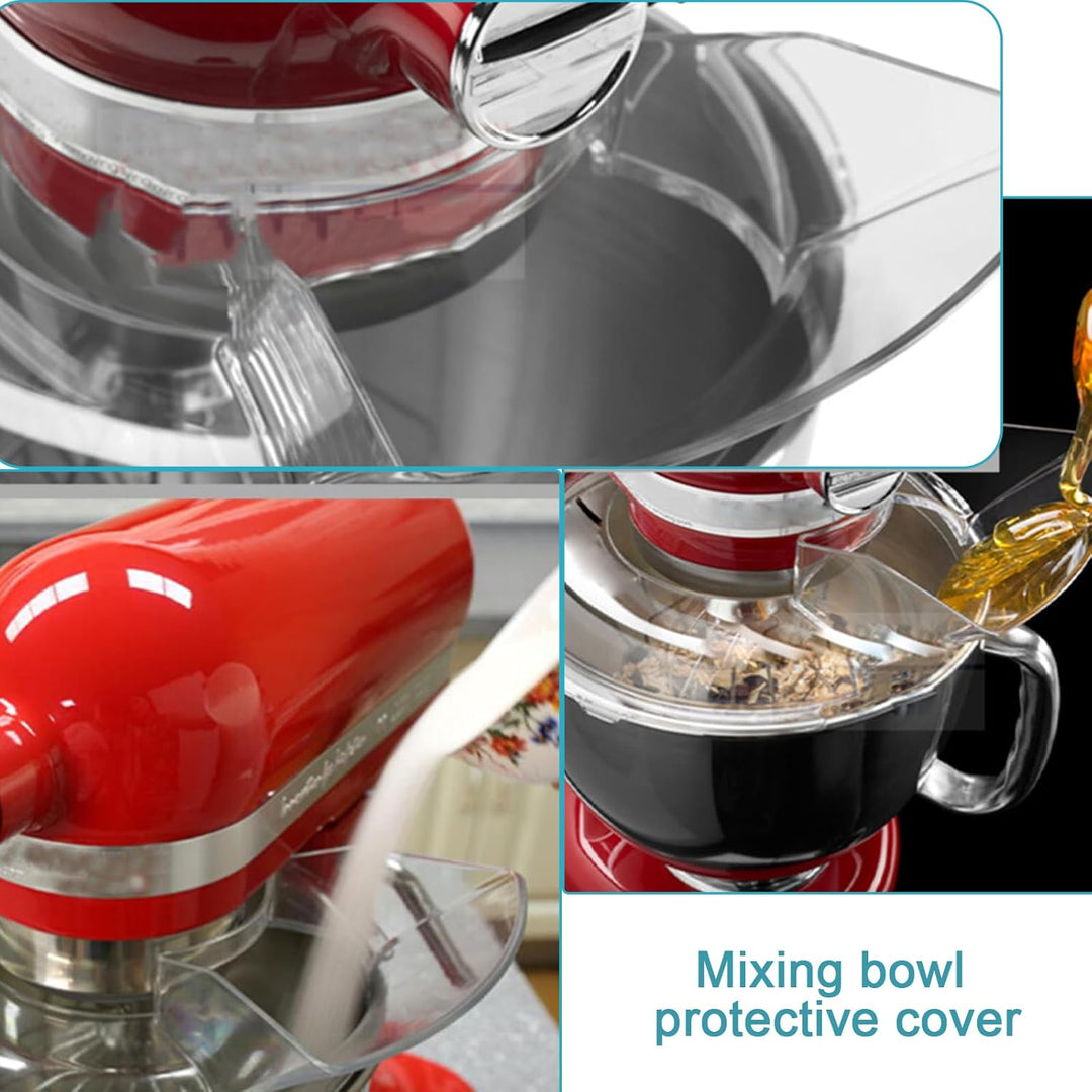 Spritzschutz Mixer, Spritzer Verhindern - Ausgiesserschutz, Transparente Kunststoff-Rührerabdeckung,