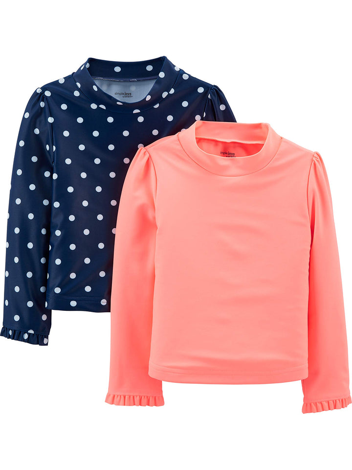 Simple Joys by Carter's Baby - Jungen 2-Pack Assorted Rashguard Sets Rash-Guard-Shirt (2er Pack) 18