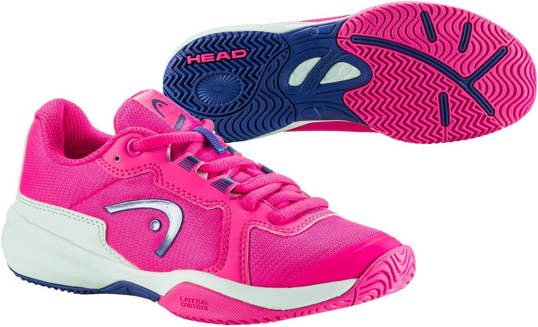 HEAD Unisex Kinder Sprint 3.5 Junior PiaqTennisschuh 38 EU Pink Blau, 38 EU Pink Blau