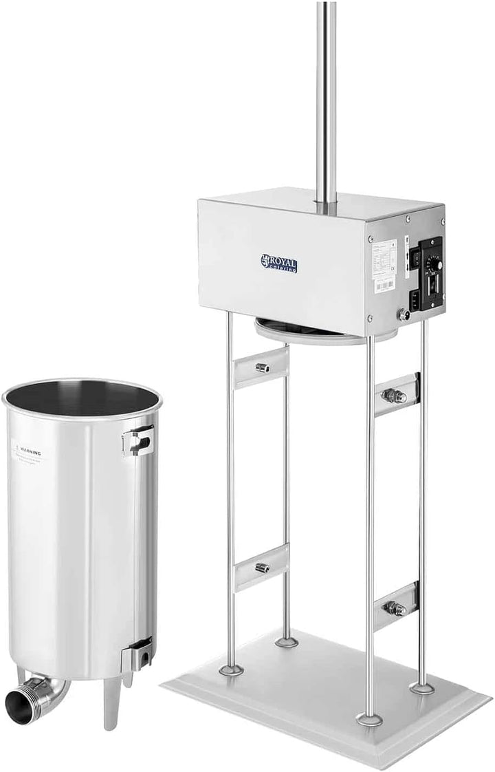 Royal Catering RCWF-15LE-H Wurstfüller Edelstahl elektrisch 260 W Wurstfüllmaschine 15l elektrische