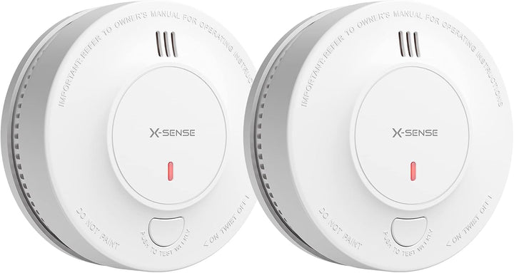 X-Sense Verbesserter Rauchmelder 10 Jahre Batterie, Feuermelder mit fotoelektrischem Sensor, TÜV und