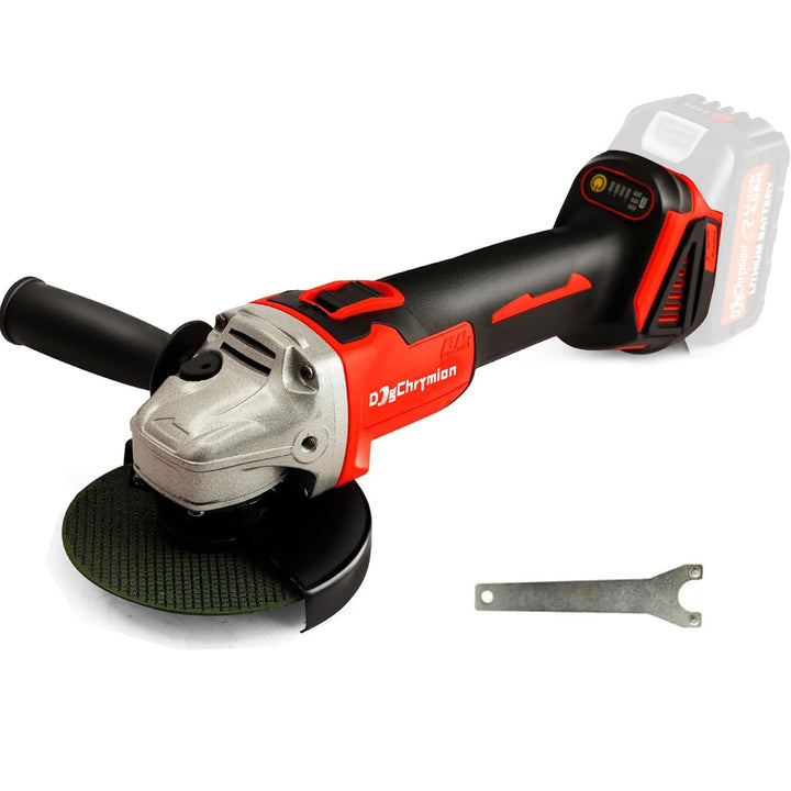 Akku-Winkelschleifer 18–21V, kompatibel mit Makita 18V Akkus bürstenlos, für 115mm / 125mm Scheiben,