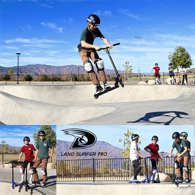 Land Surfer Stunt Scooter PRO X - Stunt Roller für Kinder ab 8 Jahren und Teenagers mit 360 Grad Dec