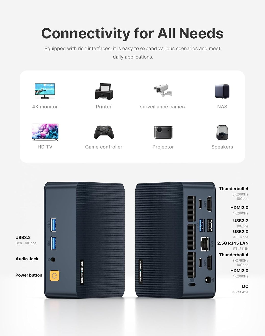Mini PC C7 Intel Core 3 100U Plug and Play 16 GB 512 GB Windows 11 100U 16+512GB, 100U 16+512GB