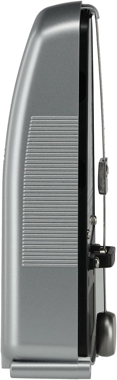 Wittner Metronom 838 Kunststoffgehäuse ohne Glocke Taktell Piccolo silber silber Single, silber Sing