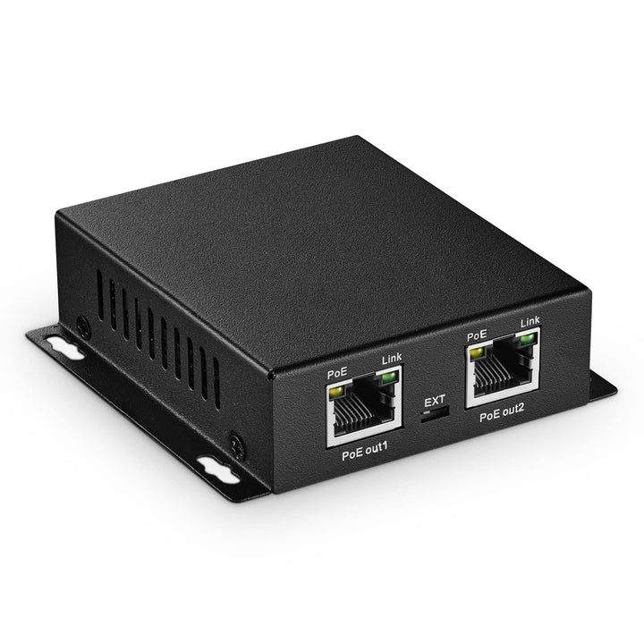 MokerLink 3-Ports Gigabit PoE Passthrough Switch, IEEE 802.3af/at PoE Repeater, 100/1000Mbps, 1 PoE