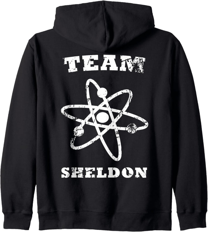 Das Urknalltheory-Logoteam Sheldon Atom Kapuzenjacke