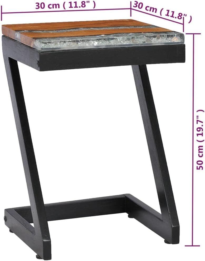 vidaXL Teakholz Massiv Couchtisch Beistelltisch Wohnzimmertisch Kaffeetisch Sofatisch Holztisch Mass