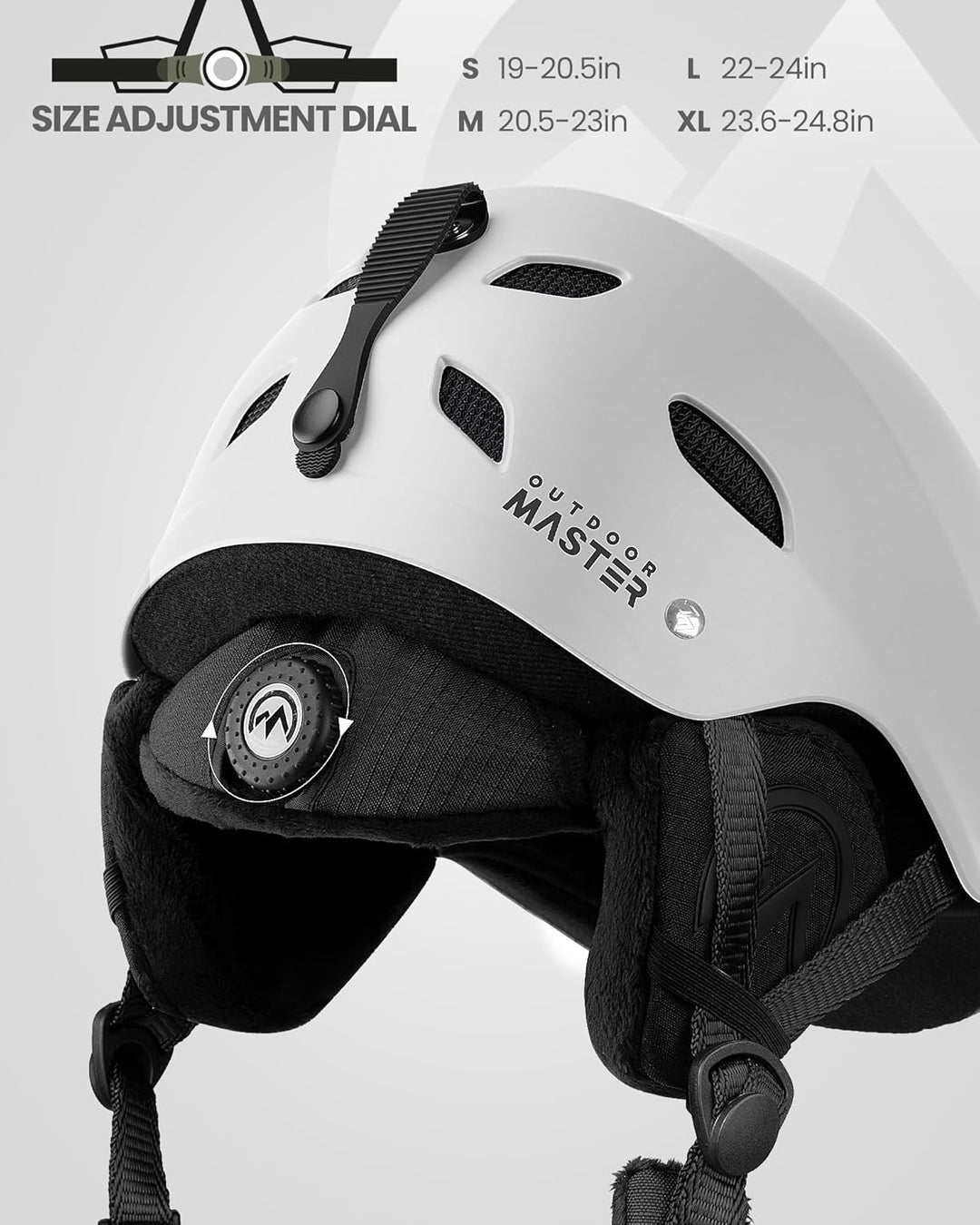 OutdoorMaster Kelvin Unisex Skihelm - Schneesporthelm für Skifahren/Snowboard mit Belüftungssystem,