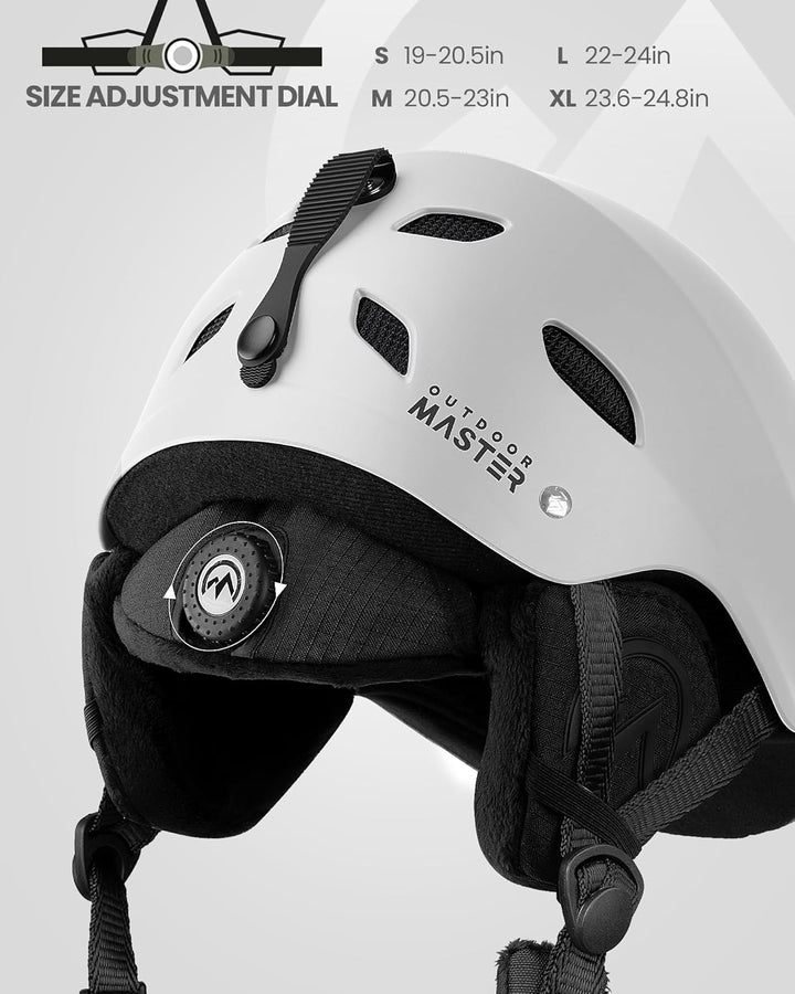 OutdoorMaster Kelvin Unisex Skihelm - Schneesporthelm für Skifahren/Snowboard mit Belüftungssystem,