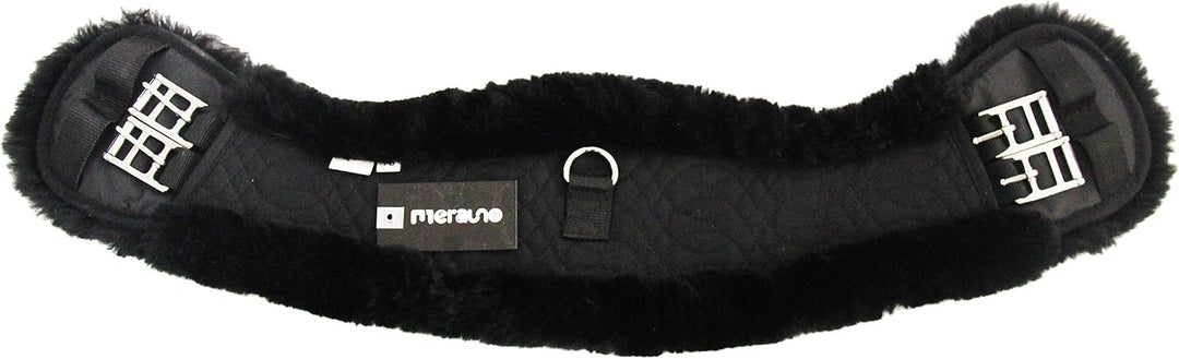 Merauno® Lammwolle Mondgurt Sattelgurt, Kurzgurt Dressurgurt, aus Qualitäts Merino Lammwolle, spezie