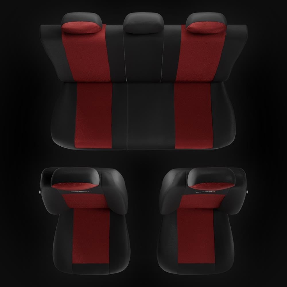 Mossa - Universal Sitzbezüge Auto kompatibel mit Mitsubishi Space Star (2014- ) - Autositzbezüge Sch