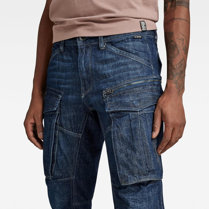 G-STAR RAW Herren Rovic Zip 3D Regular Tapered Denim Hose Pants 29W / 32L Blau (Worn in Waterfront D