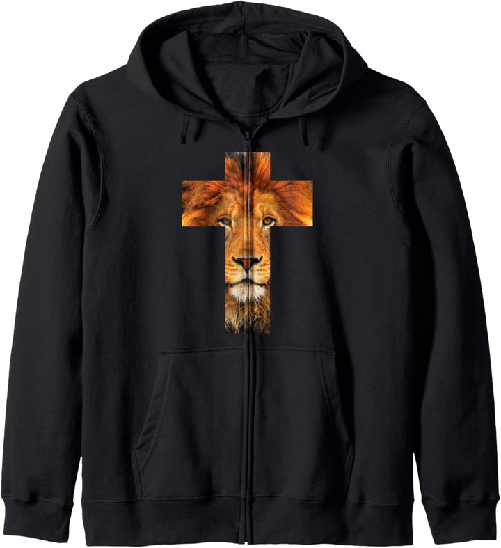 Löwenkreuz - Christian Faith Kapuzenjacke