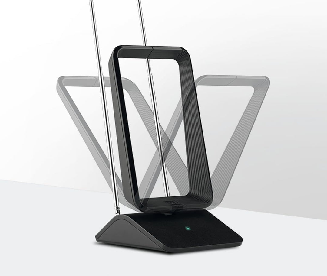 One for All DVB-T/DVB-T2 Indoor/Zimmerantenne – Full HD/HDTV Fernseher TV Antenne mit Verstärker - 0