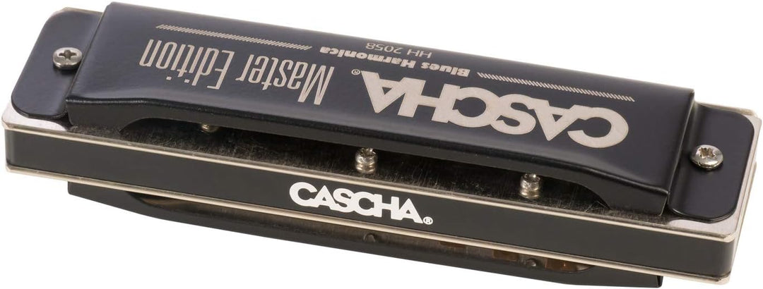 CASCHA HH2058 Master Edition Blues Harmonica, hochwertige Mundharmonika in C-Dur mit Soft Case und P
