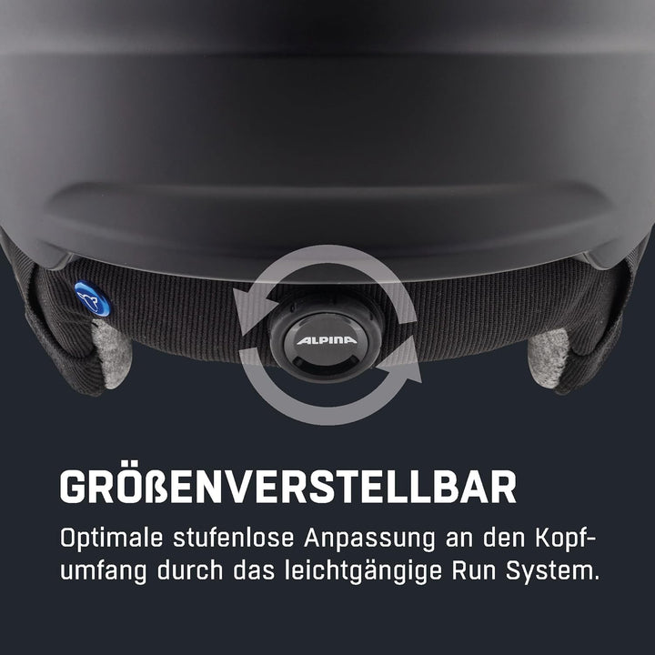 ALPINA Unisex - Erwachsene, ALTO V Skihelm black matt 59-63 cm, black matt 59-63 cm