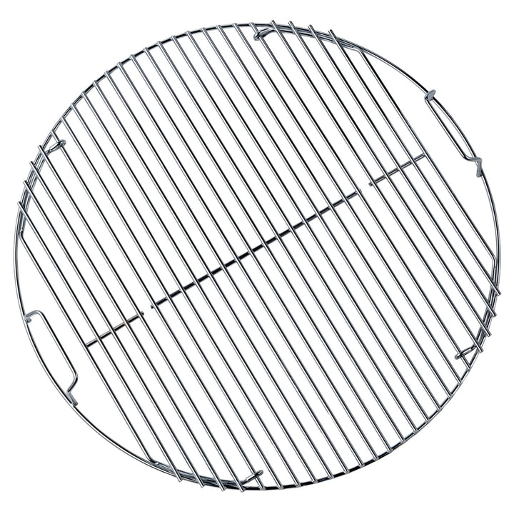 FLAMMBURO Grillrost rund Ø 47/44 cm - Aus verchromtem Stahl, Stabstärke 4 mm, Grill-Aufsatz, Rost, G