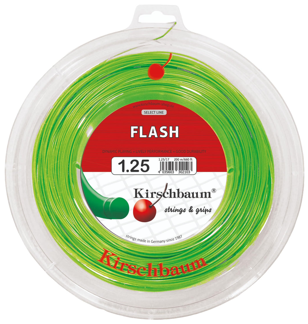 Kirschbaum Tennissaite Flash 1,25mm 200m grün