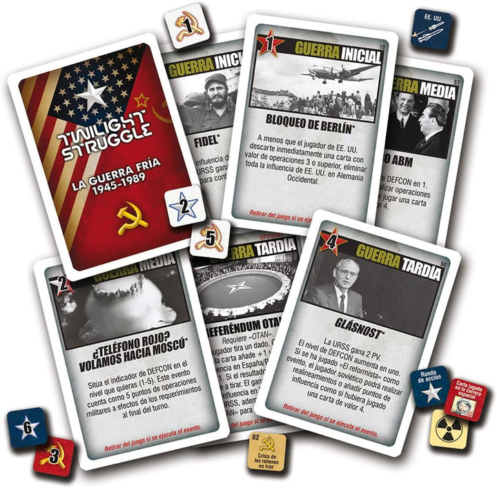 DEVIR, Talla unica BGTWIST Twilight Struggle Strategisches Brettspiel, bunt, Mehrfarbig