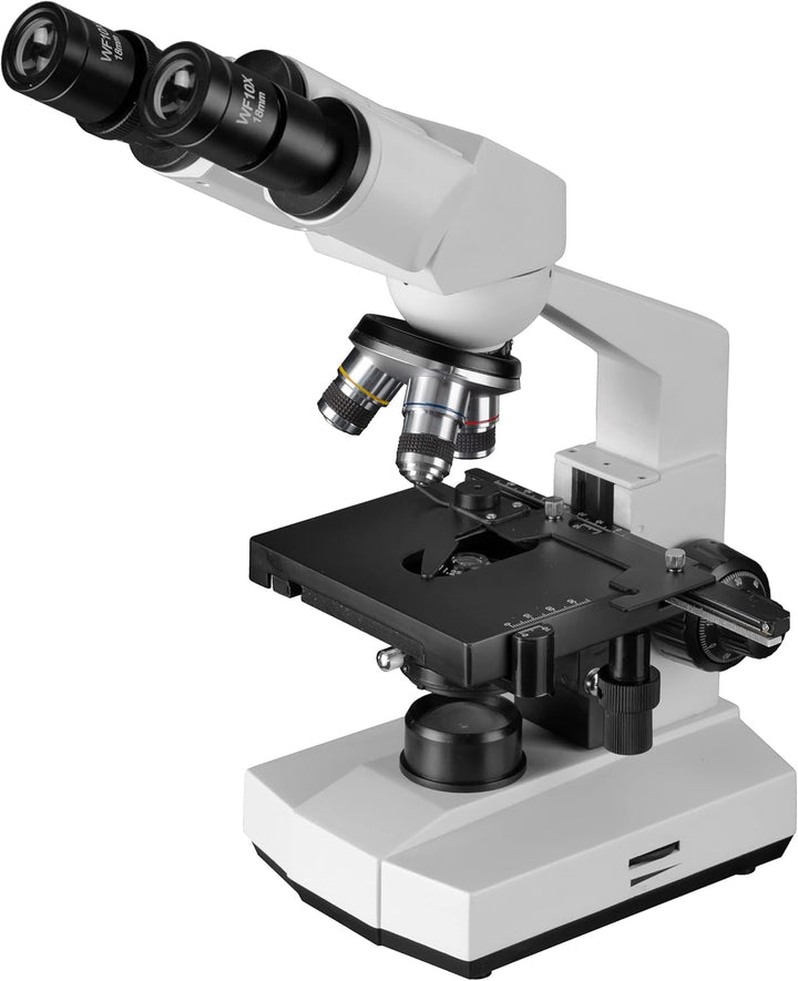 Bresser biologisches Durchlicht-Mikroskop, Erudit Basic Bino 40x-400x, Grob- und Feinfokussierung, s