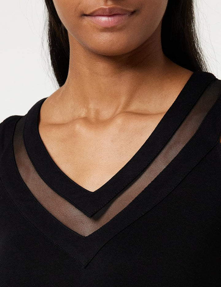 Morgan Damen Débardeur Col V Dzana T-Shirt M Schwarz (Noir), M Schwarz (Noir)