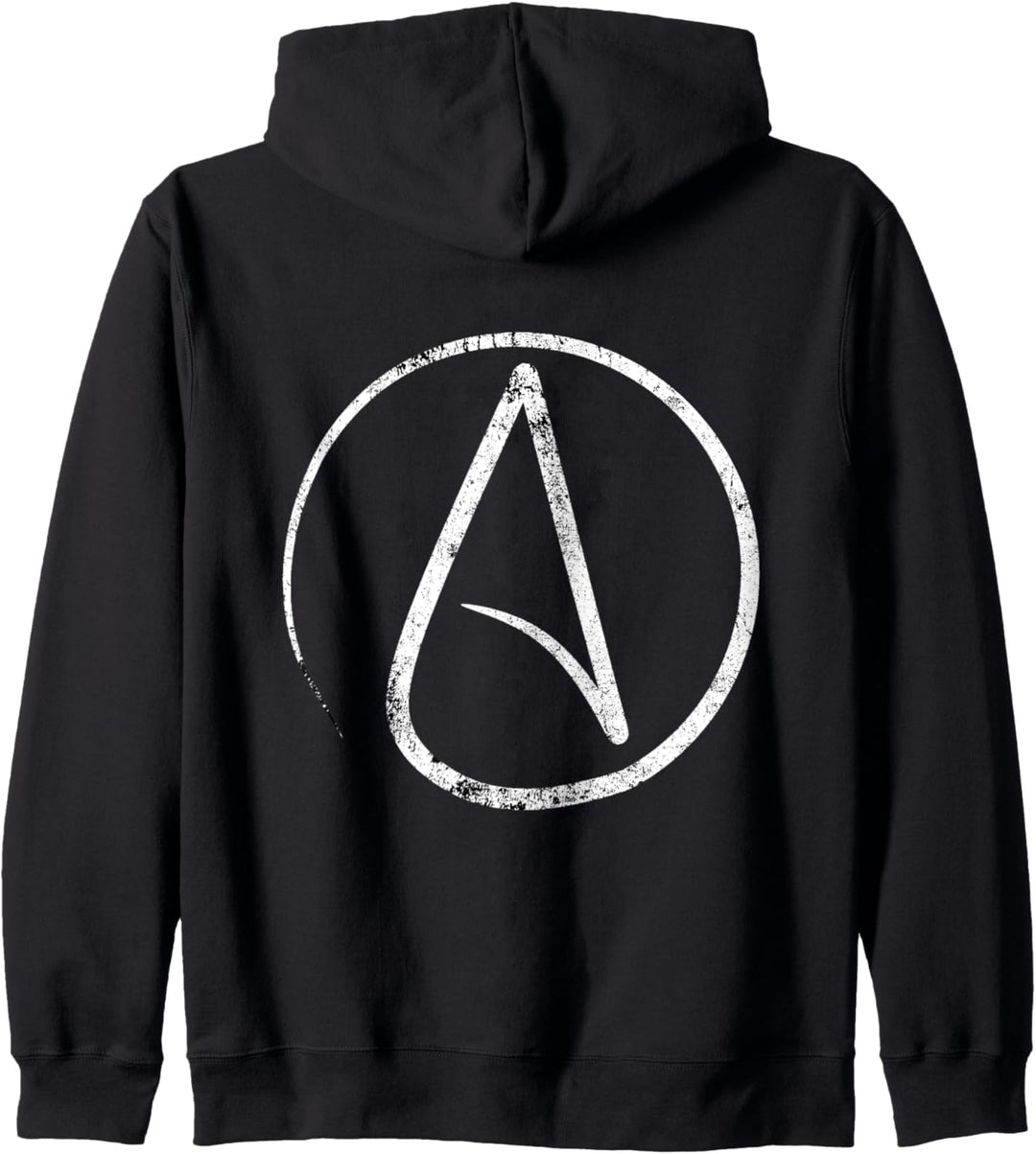 Atheistisches Zeichen Vintage Look | Atheismus | Atheist Kapuzenjacke