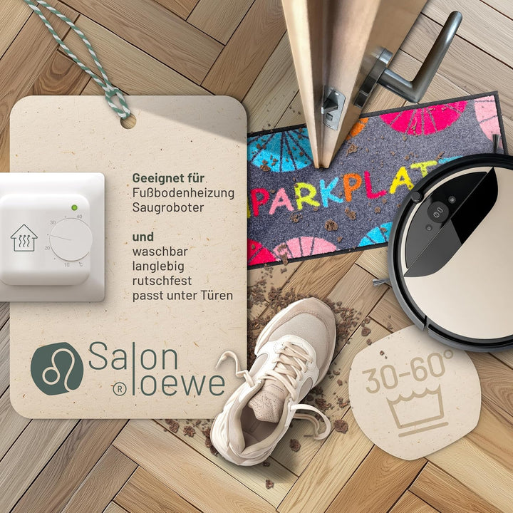 Salonloewe Schuhparkplatz Umbrella Fussmatte 30 x 100 cm Minimatte Eingangs-Matte Fussabtreter bunt