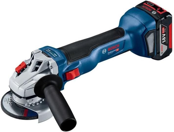 Bosch Professional 18V System Winkelschleifer GWS 18V-10 (Scheibendurchmesser 125 mm, inkl. 2x4.0Ah