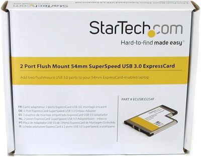 StarTech.com 2 Port USB 3.0 ExpressCard mit UASP Unterstützung - USB 3.0 54mm Schnittstellenkarte fü