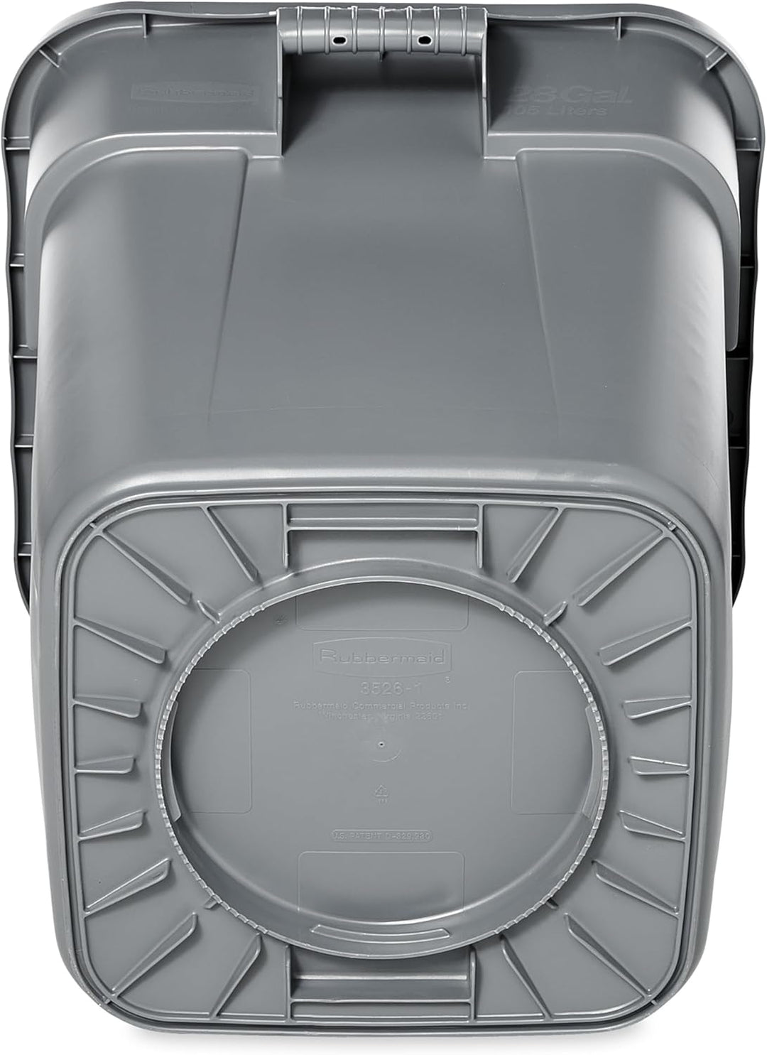 Rubbermaid Commercial Products 106L BRUTE Square Container - Red rot, rot