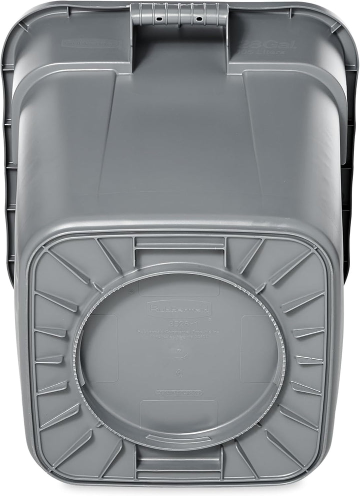 Rubbermaid Commercial Products FG352600GRAY BRUTE Behälter, quadratisch, 106 L, Grau