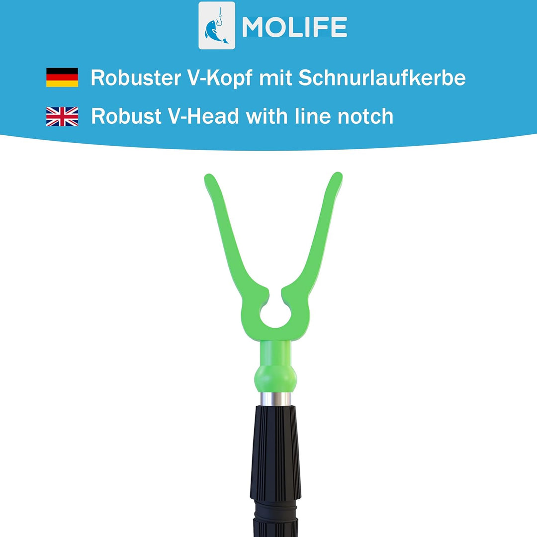 MoLife Rutenhalter Rutenständer Angelzubehör Angelrutenständer Set (8er Set), 8er Set