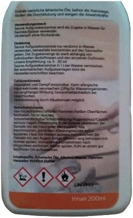 Saunaduftkonzentrat Japanisches Heilpflanzenöl 200 ml von Warda - Sauna-Aufguss Saunaduft Aromaduft